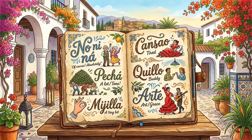 Grafiti urbano con tipografía caligráfica sobre un muro de ladrillo representando el humor callejero y la poesía de brocha gorda